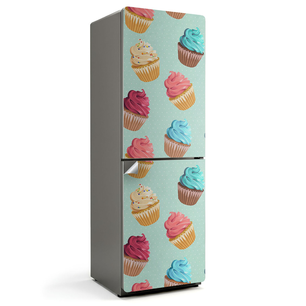 Okleina na lodówkę Wzór z babeczkami