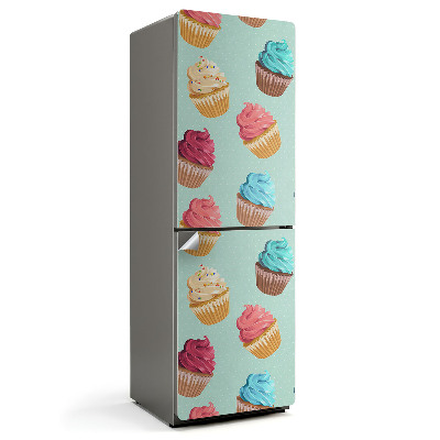 Okleina na lodówkę Wzór z babeczkami