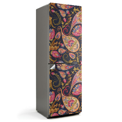 Naklejka na lodówkę Wzór roślinny z ornamentami