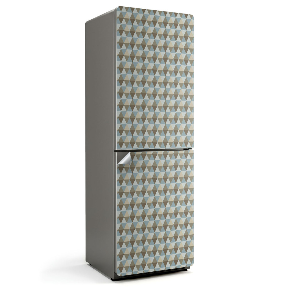 Nalepka na lodówkę Wzór rombów w siatce