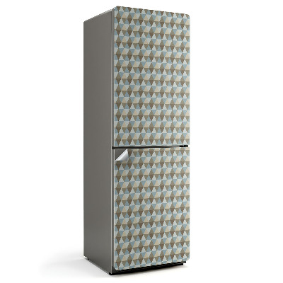 Nalepka na lodówkę Wzór rombów w siatce