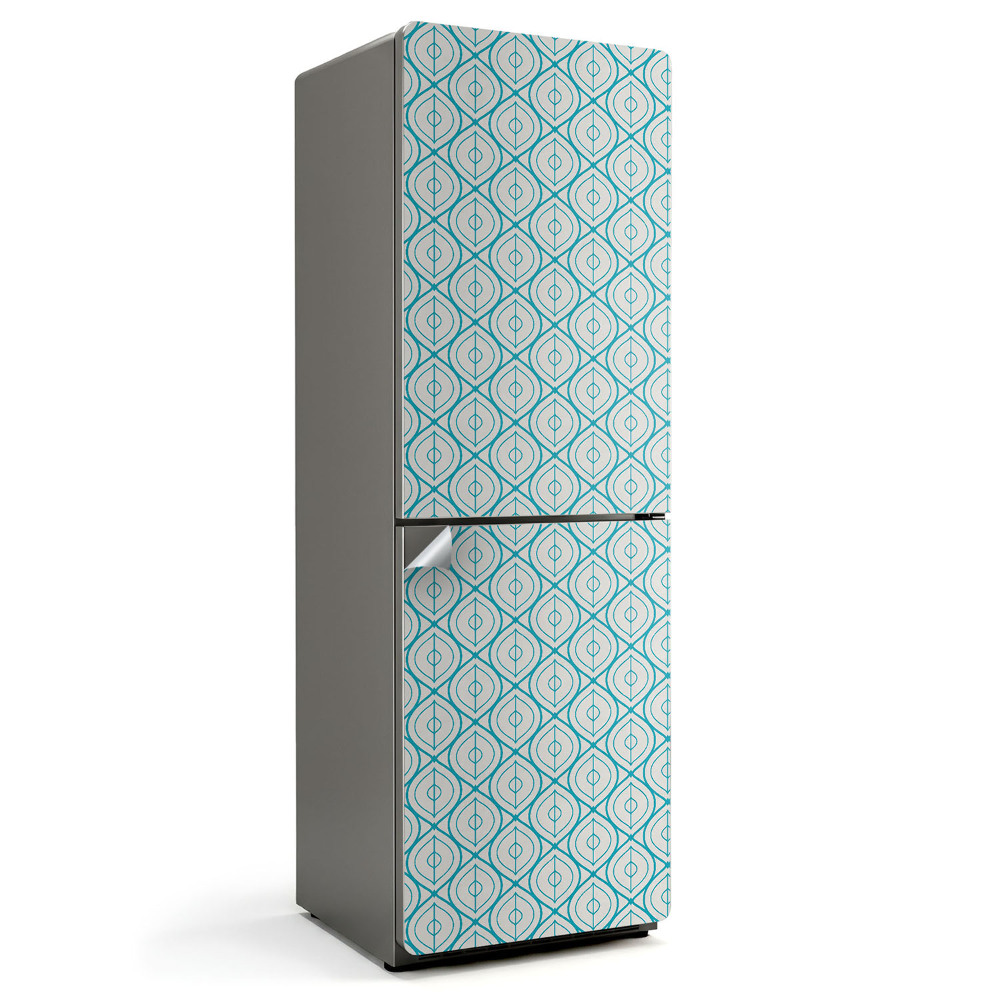 Okleina na lodówkę Fale w regularnym układzie