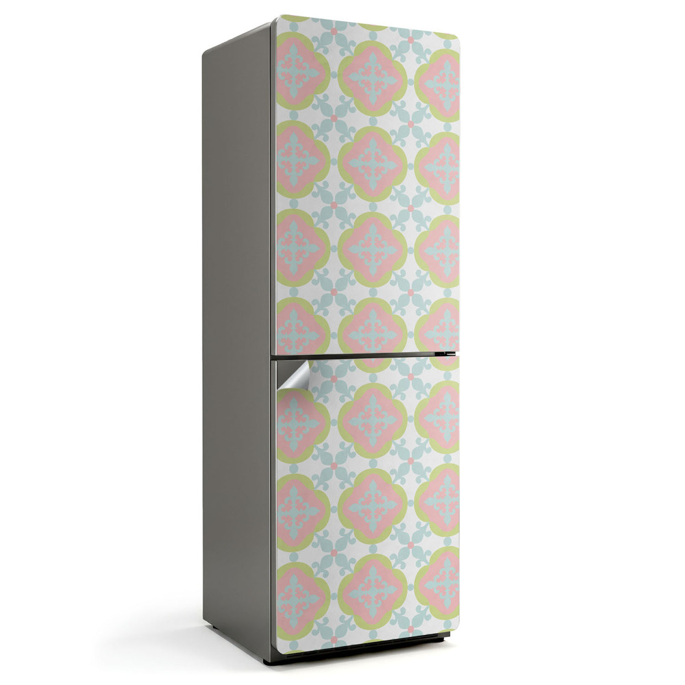 Nalepka na lodówkę Wzór z kwiatowymi motywami