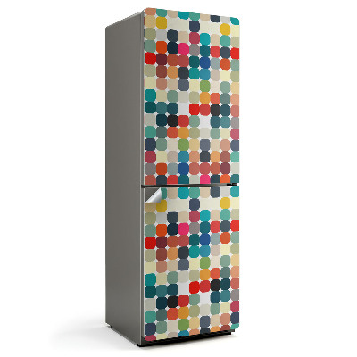 Naklejka na lodówkę Kolorowe owalne wzory