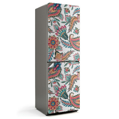 Naklejka na lodówkę Wzór roślinny z paisley