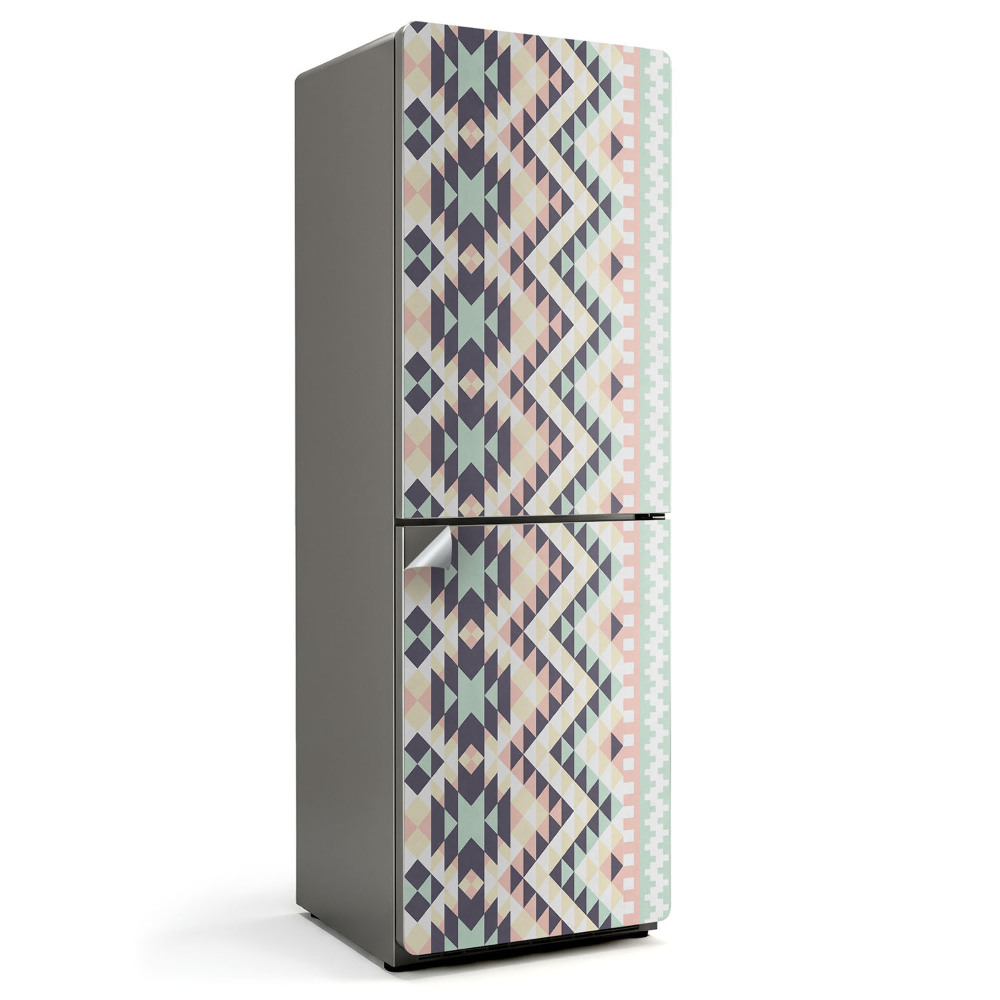 Okleina na lodówkę Wzór geometryczny z trójkątami