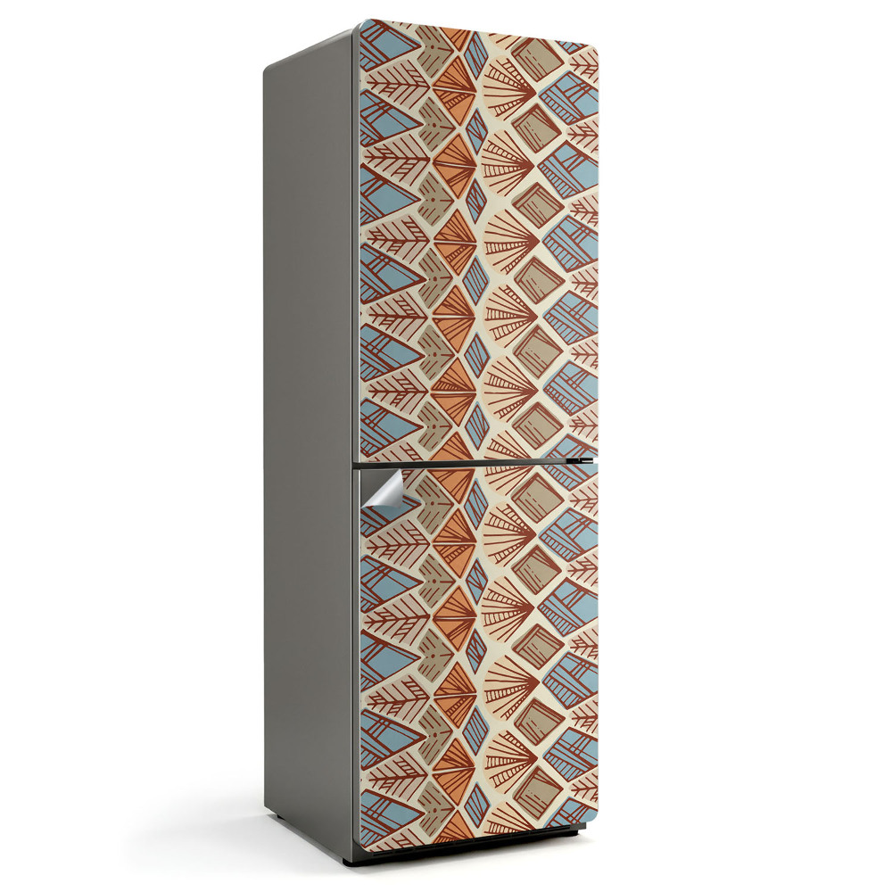 Naklejka na lodówkę Geometria w stylu etnicznym