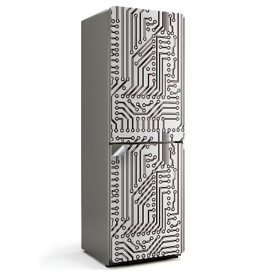 Nalepka na lodówkę Wzór obwodów elektronicznych