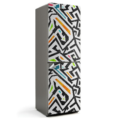 Nalepka na lodówkę Abstrakcyjny wzór linii