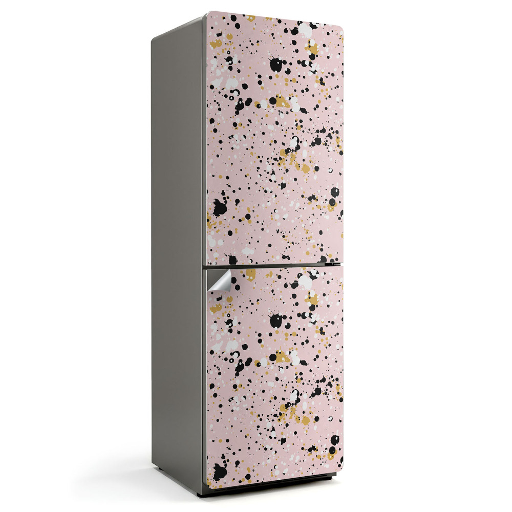 Okleina na lodówkę Abstrakcyjne plamy i kropki