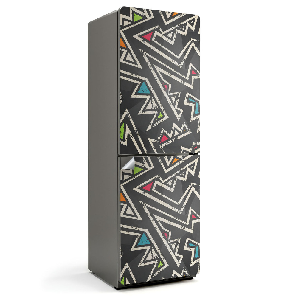 Naklejka na lodówkę Dynamiczne wzory geometryczne