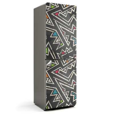 Naklejka na lodówkę Dynamiczne wzory geometryczne