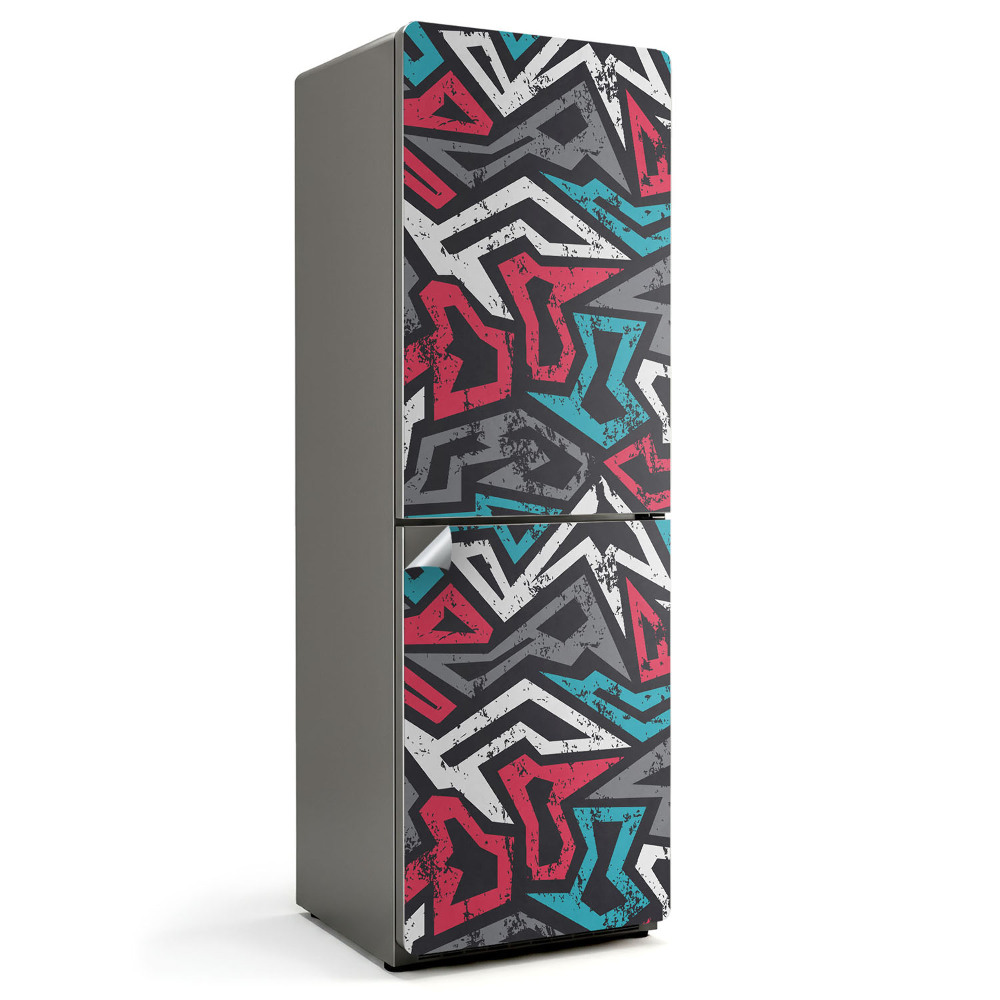 Nalepka na lodówkę Dynamiczne wzory geometryczne