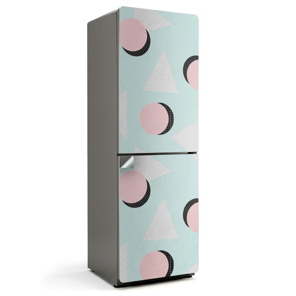 Nalepka na lodówkę Abstrakcyjne figury geometryczne