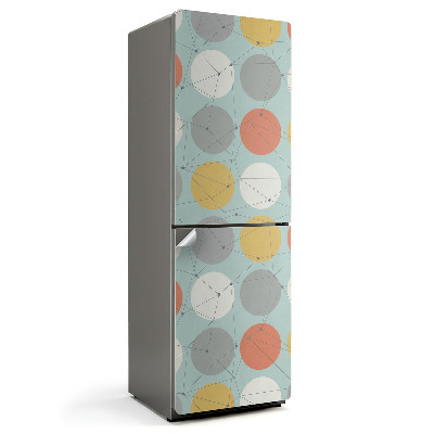 Okleina na lodówkę Abstrakcyjny wzór kółek