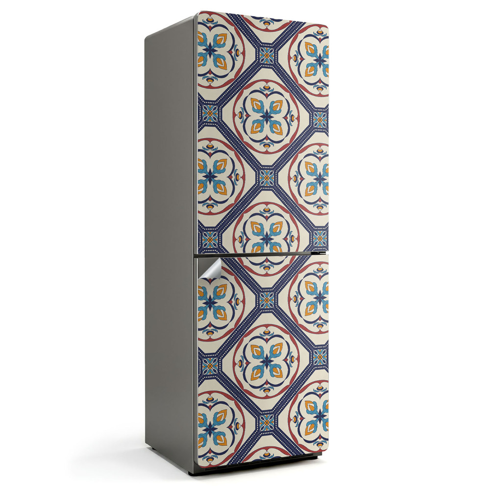 Okleina na lodówkę Wzór z geometrycznymi motywami