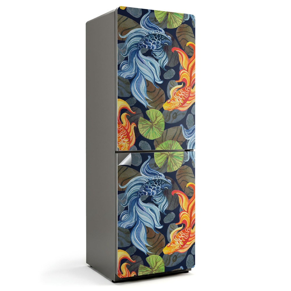 Nalepka na lodówkę Wzór z wodnymi motywami