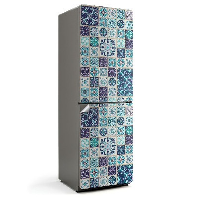 Okleina na lodówkę Wzory mozaikowe w kafelkach