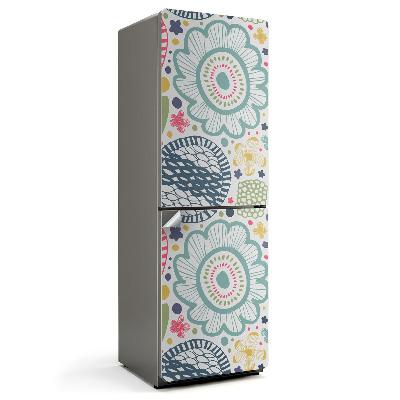 Okleina na lodówkę Wzory kwiatowe i geometryczne