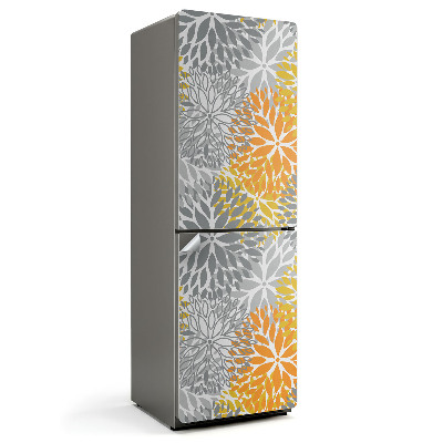 Naklejka na lodówkę Geometryczne wzory roślinne