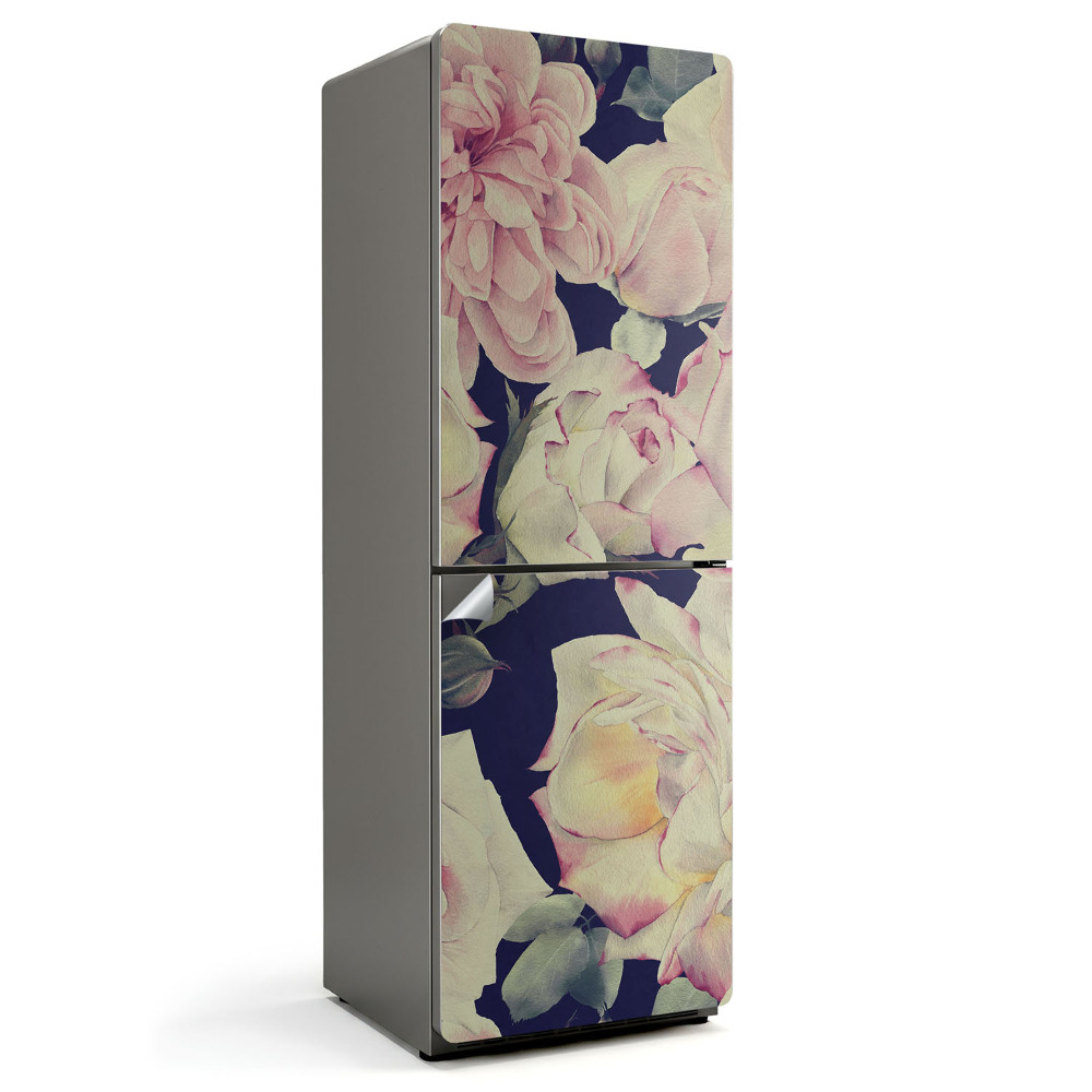 Nalepka na lodówkę Realistyczny kwiatowy wzór