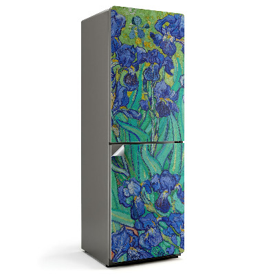 Nalepka na lodówkę Kwiatowy wzór irysów