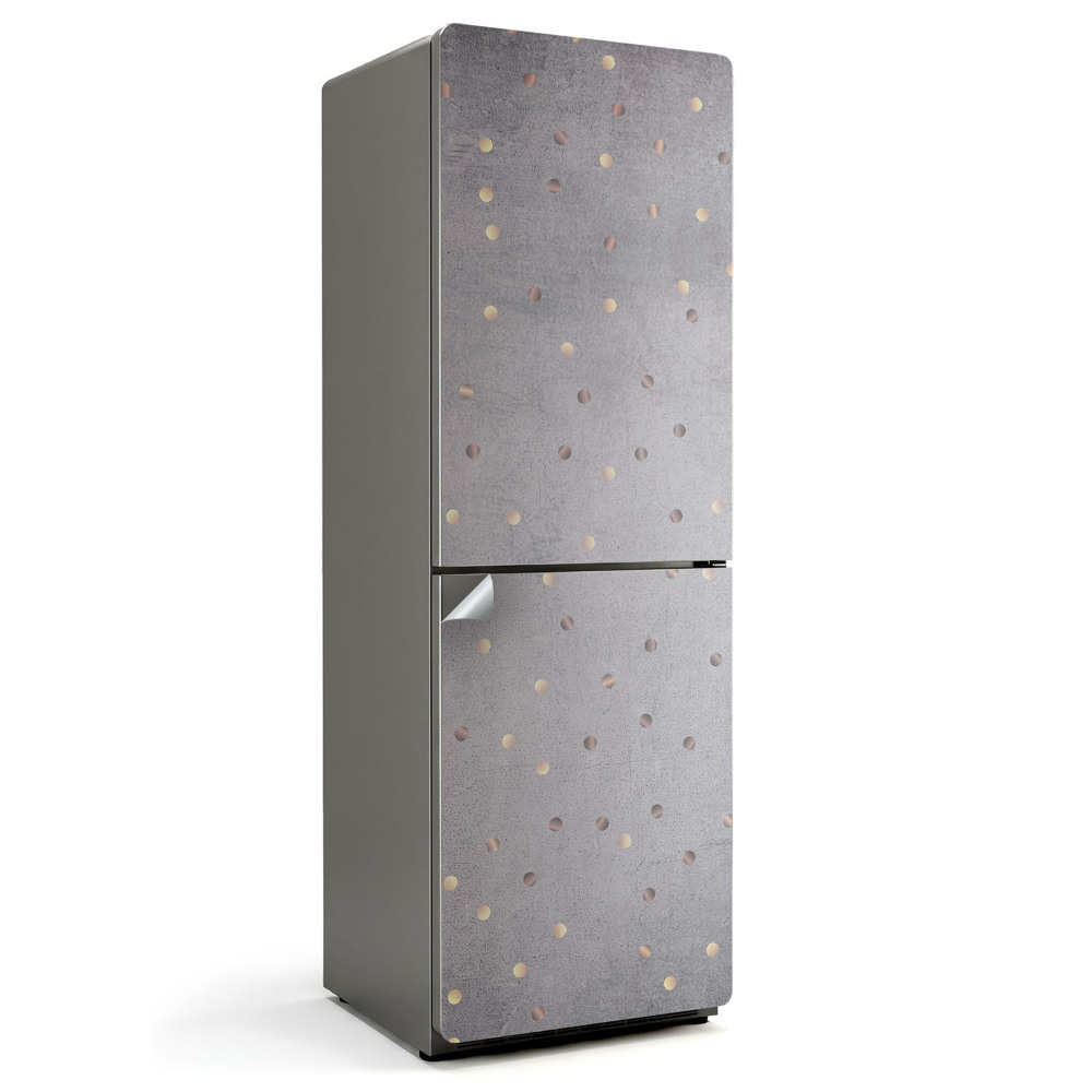 Okleina na lodówkę Rozproszone drobne kółka