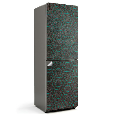 Naklejka na lodówkę Delikatny wzór heksagonalny