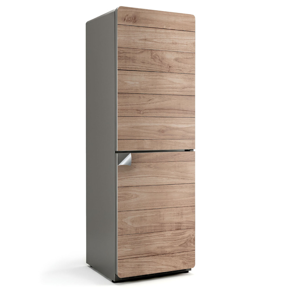 Nalepka na lodówkę Deska drewniana w pionie