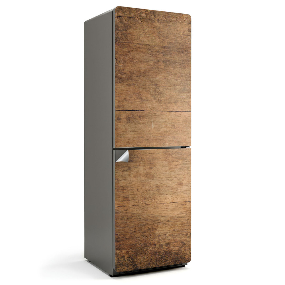 Nalepka na lodówkę Tekstura drewnianej deski