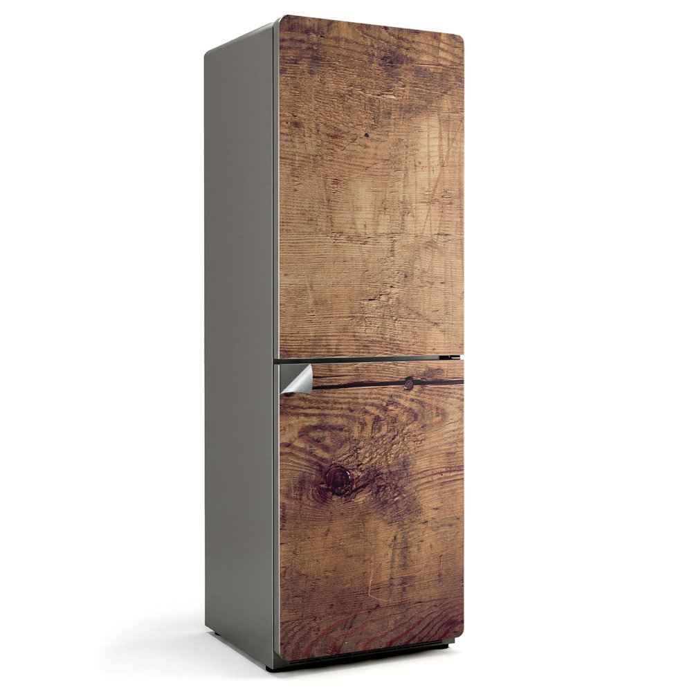 Nalepka na lodówkę Tekstura drewnianej deski