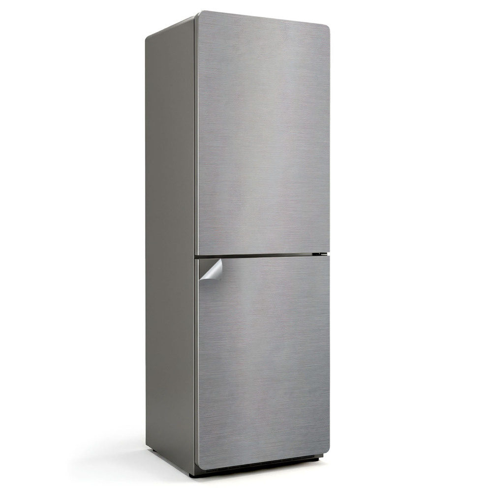 Nalepka na lodówkę Tekstura metaliczna z liniami