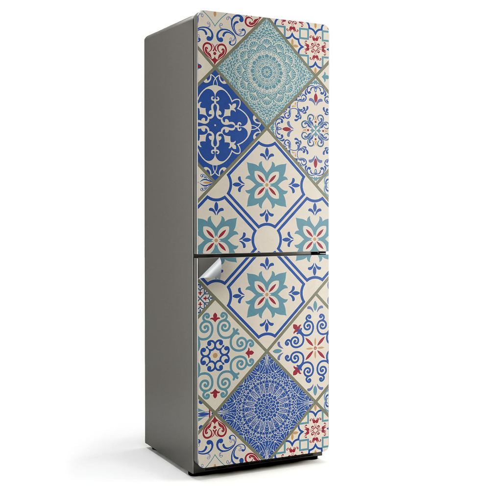 Naklejka na lodówkę Geometryczne wzory kafli