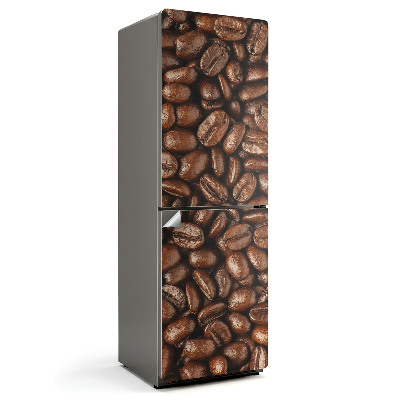 Okleina na lodówkę Ziarna kawy w zbliżeniu