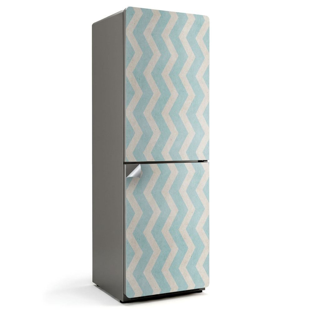 Nalepka na lodówkę Zygzaki na tle tekstury