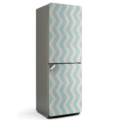 Nalepka na lodówkę Zygzaki na tle tekstury