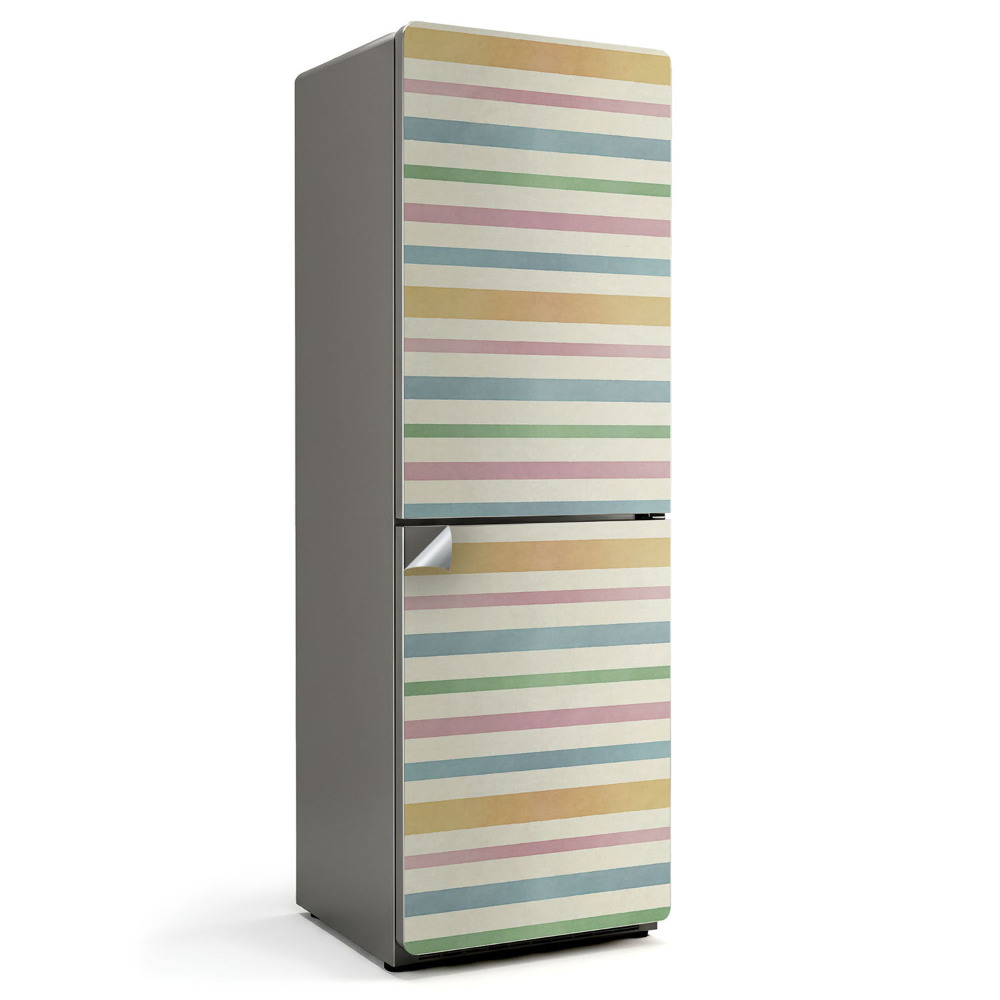 Okleina na lodówkę Wzór poziomych pasów