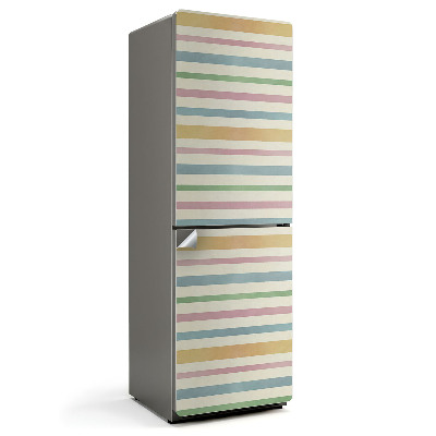 Okleina na lodówkę Wzór poziomych pasów