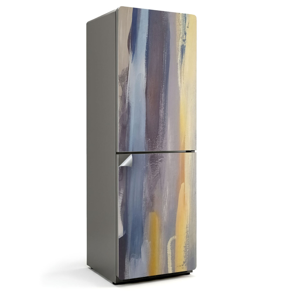 Naklejka na lodówkę Abstrakcyjne pasy farby