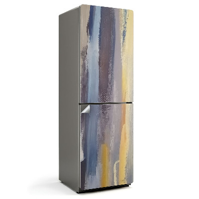 Naklejka na lodówkę Abstrakcyjne pasy farby