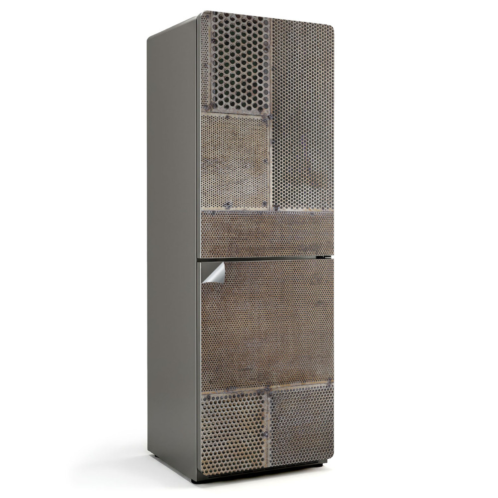 Naklejka na lodówkę Wzór perforowanej blachy