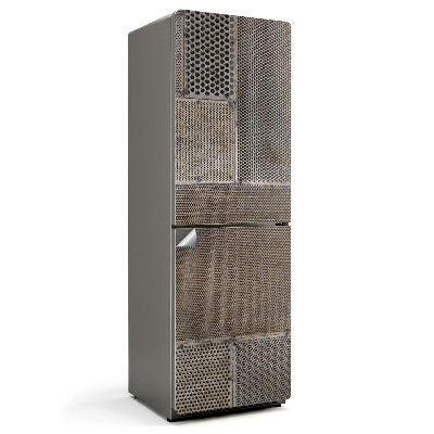 Naklejka na lodówkę Wzór perforowanej blachy