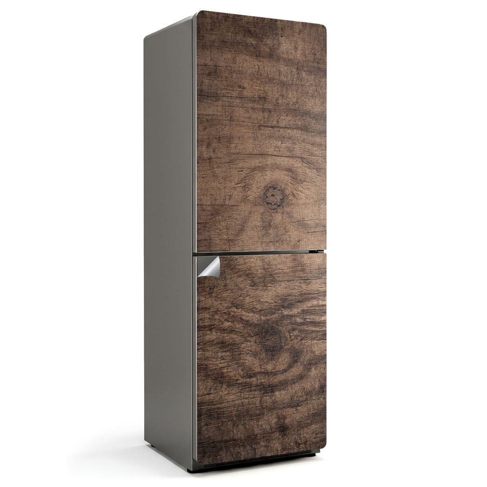 Nalepka na lodówkę Tekstura drewna z słojami