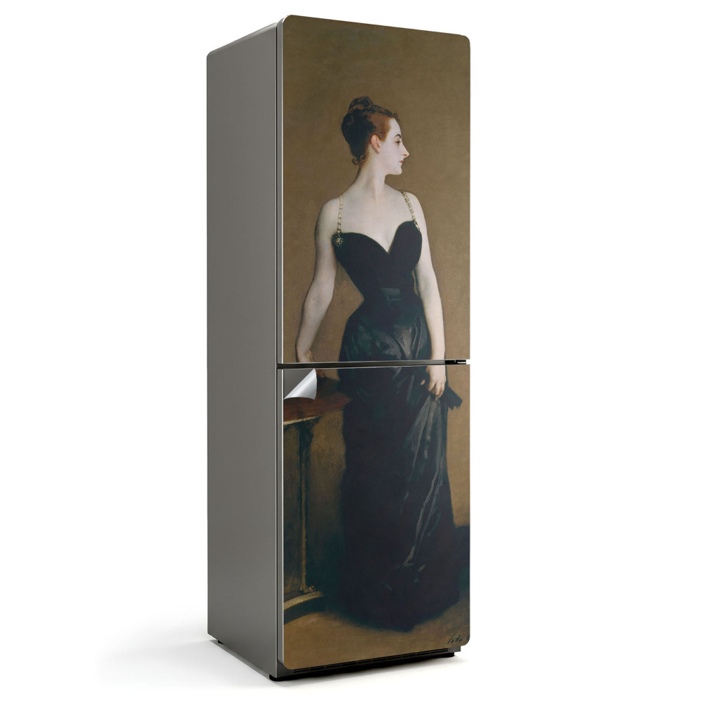 Okleina na lodówkę Elegancka postać w sukni