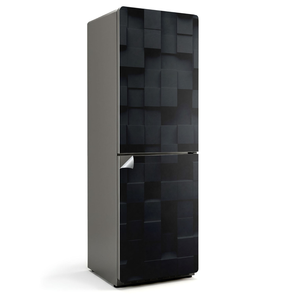 Nalepka na lodówkę Układ 3D z sześcianów