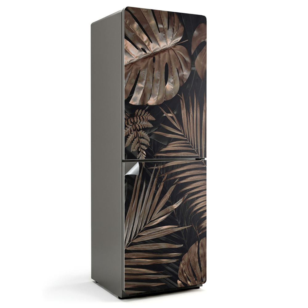 Nalepka na lodówkę Liście w eleganckim wzorze