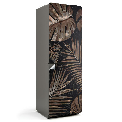 Nalepka na lodówkę Liście w eleganckim wzorze