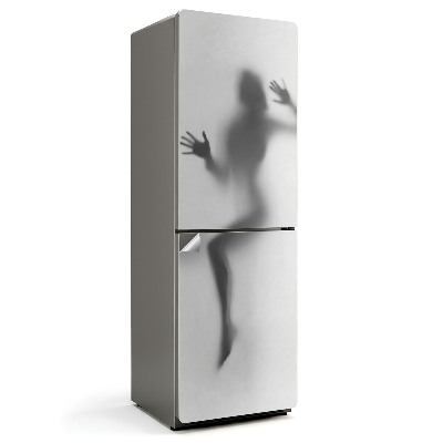 Naklejka na lodówkę Zamglona sylwetka w ruchu