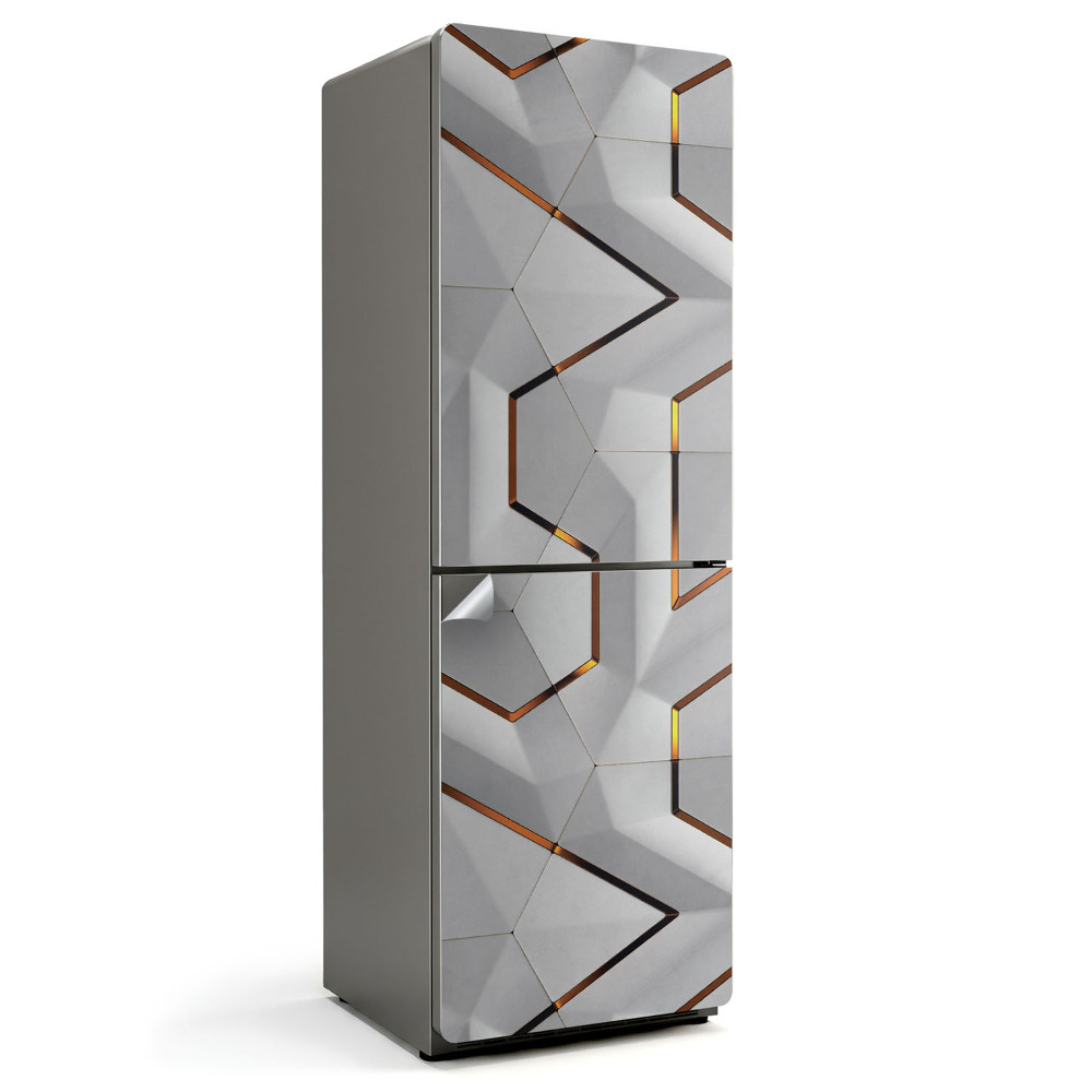 Naklejka na lodówkę Abstrakcyjny wzór 3D