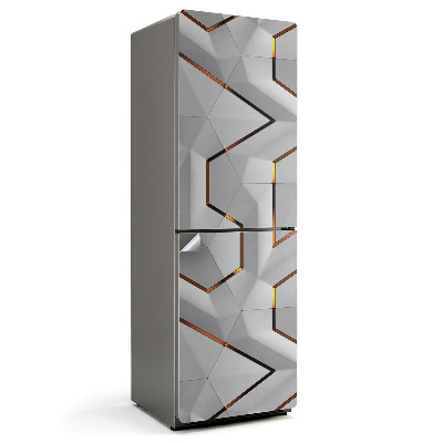 Naklejka na lodówkę Abstrakcyjny wzór 3D